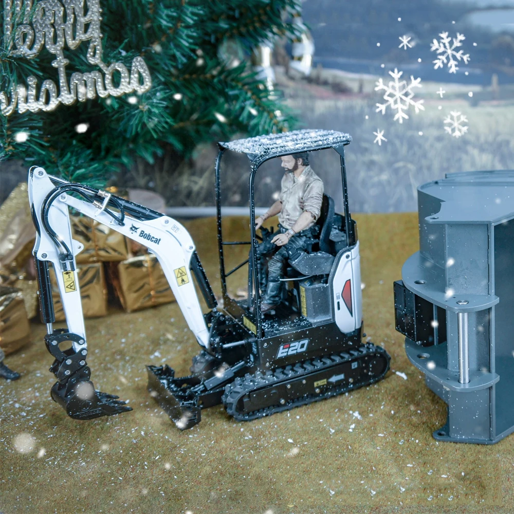 1/14 Mini Metal Excavator RTR JX-E20 JXmodel Electronic Hydraulic Remote Control Desktop Model