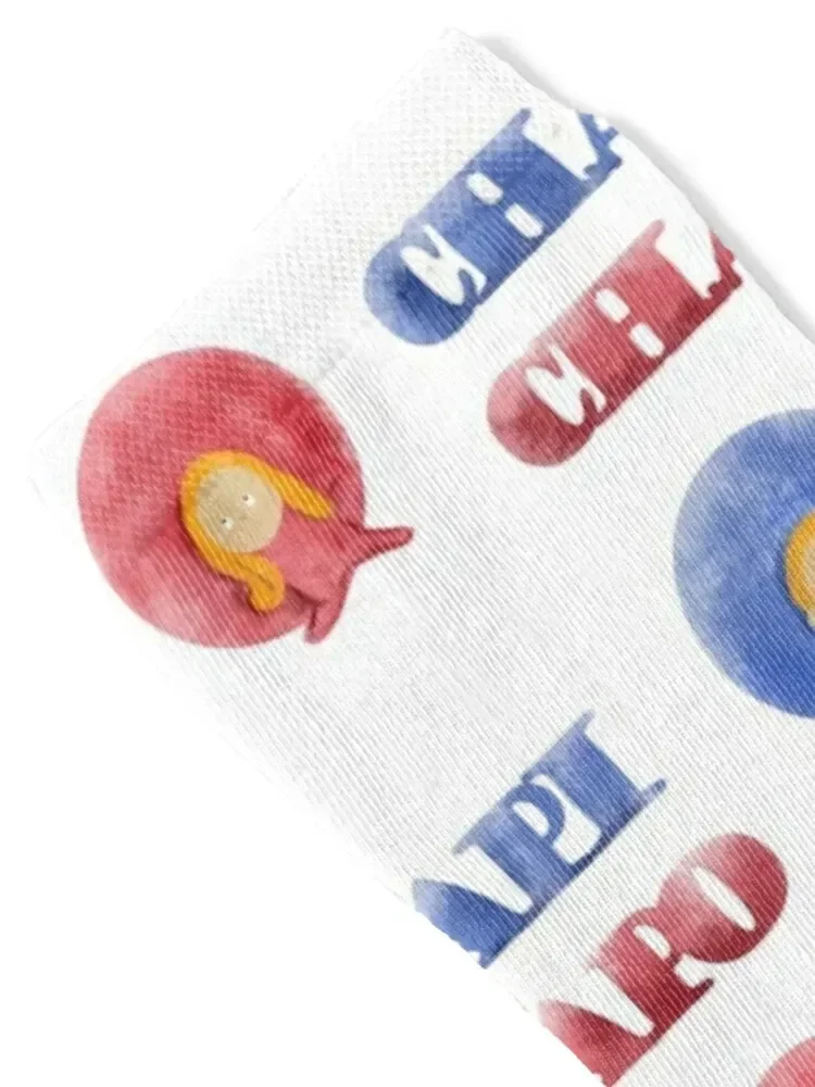 جوارب تشابي تشابو الفاخرة مع طباعة هدايا الشتاء للرجال جوارب نسائية