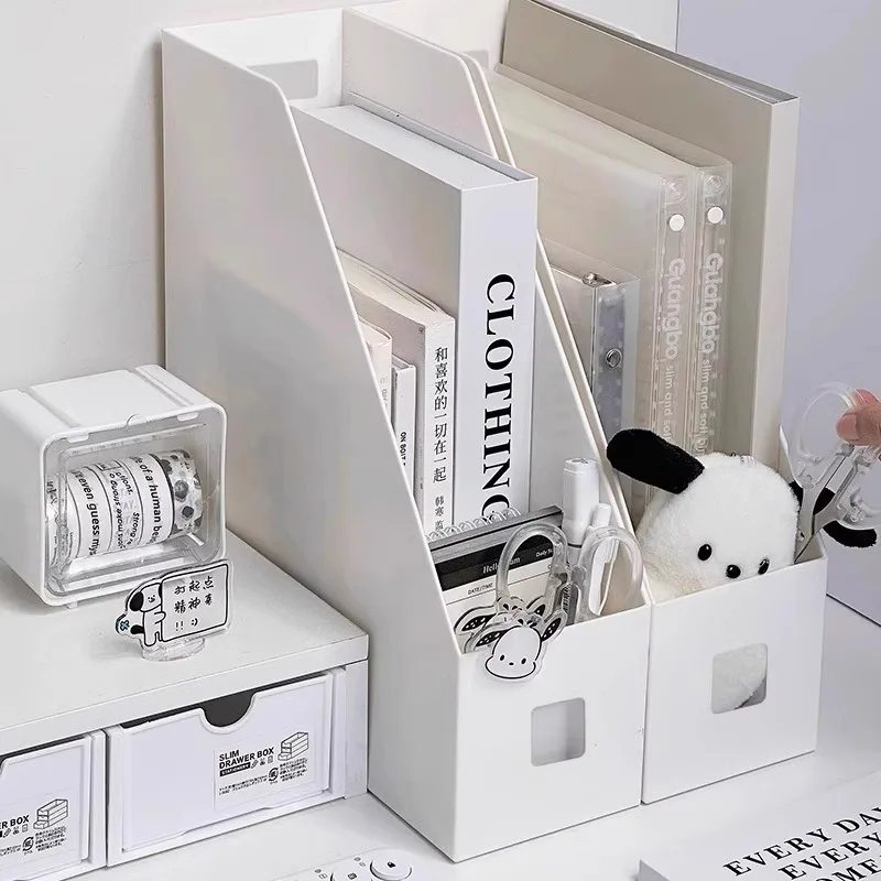 

Book Stationery Storage Shelf Desktop Storage Box Bookshelf Office Desk File Organizing Student School supplies bookends