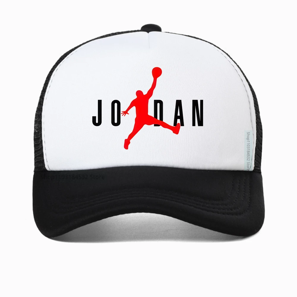 

JD Letter Print baseball cap Summer Fashion Sports mesh trucker hat outdoor casual Breathable adjustable snapback hats