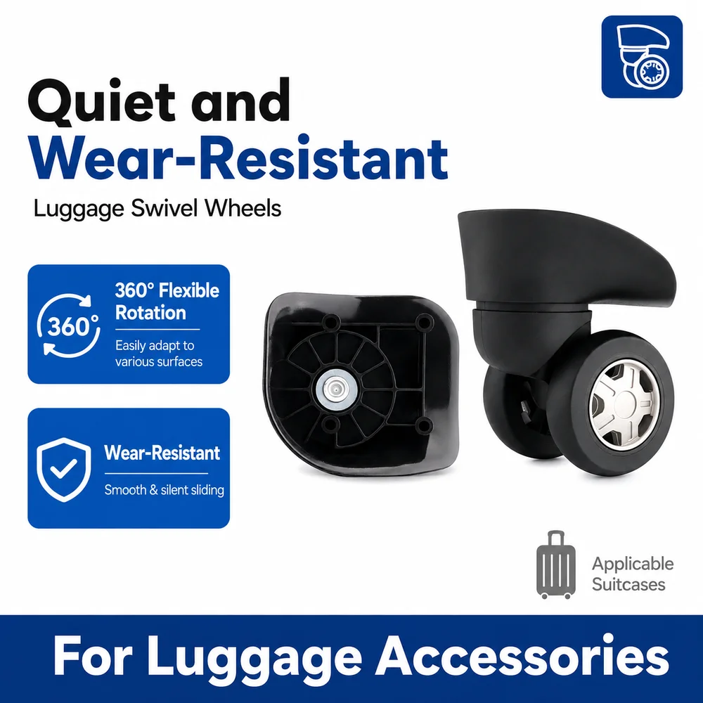 Universal Luggage Wheels For Samsonite 1718 Luggage Wheels Compatible with Samsonite 360° Silent Swivel Caster Bracket Suitcase
