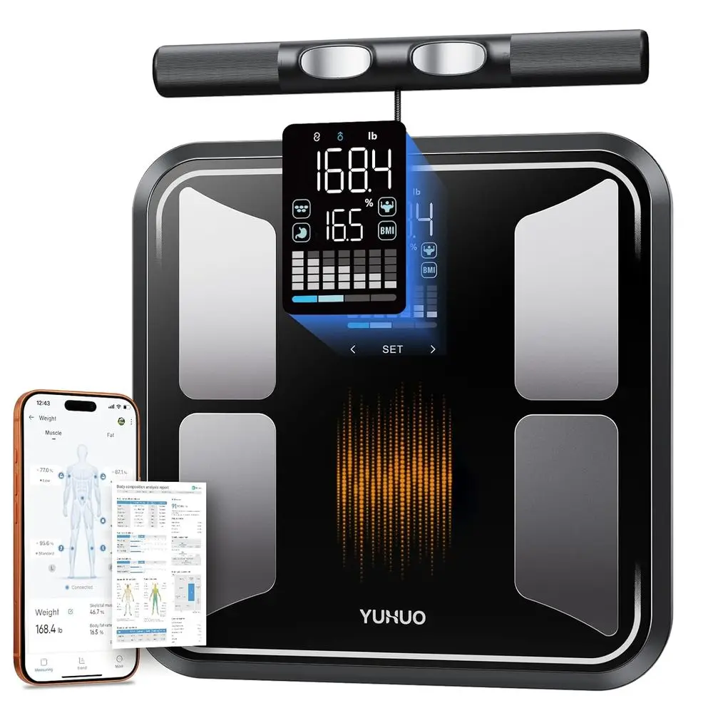 

Advanced Dual-Frequency BIA Scale: Comprehensive Body Composition & 28 Metrics Analysis