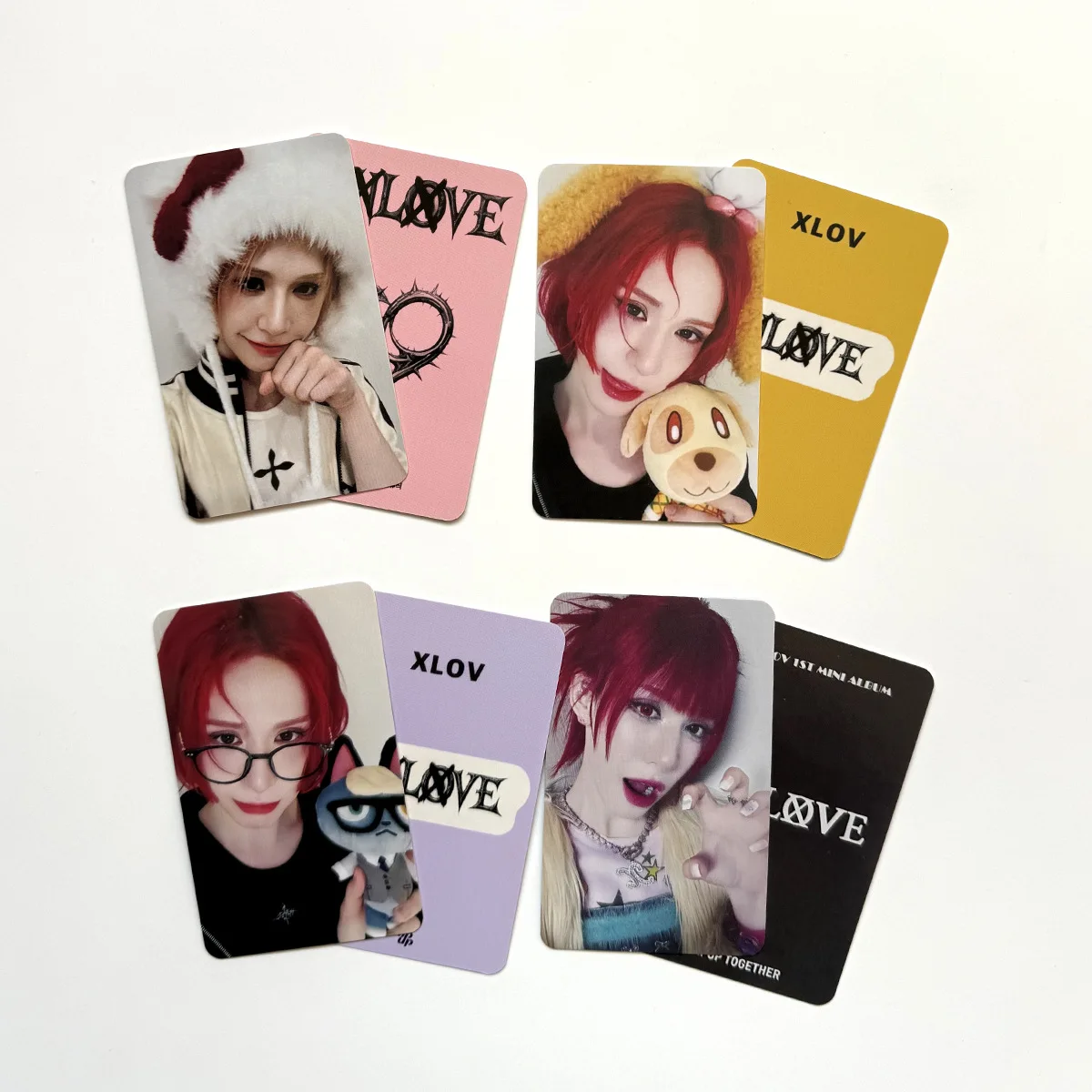4Pcs/Set Idol XLOV New Return Album UXLXVE Lomo Cards Special Bonus Cards Postcards WUMUTI RUI HARU HYUN Fans Gifts Collection view 5