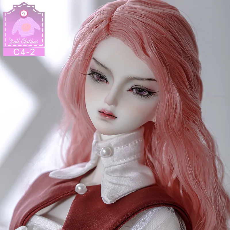 1/4 BJD Wig MSD Size  about 12cm or 12.3cm BJD Shoes Doll Accessories for Female Body Xmas Outfit