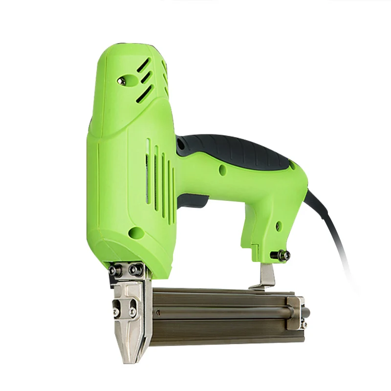 220V Electric Nail Gun Stapler Gun Nailing Stapler Shooter Furniture Stapler Framing Tacker DIY Woodworking Tools Nail Gun