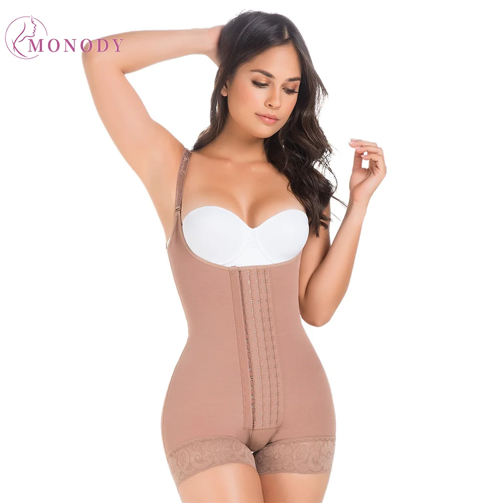 

Purple Fajas Open Bust Bodysuit Waist Trainer Corset Post Surgery Tummy Control Butt Lifter Shapewear Bbl Body Shapers XS