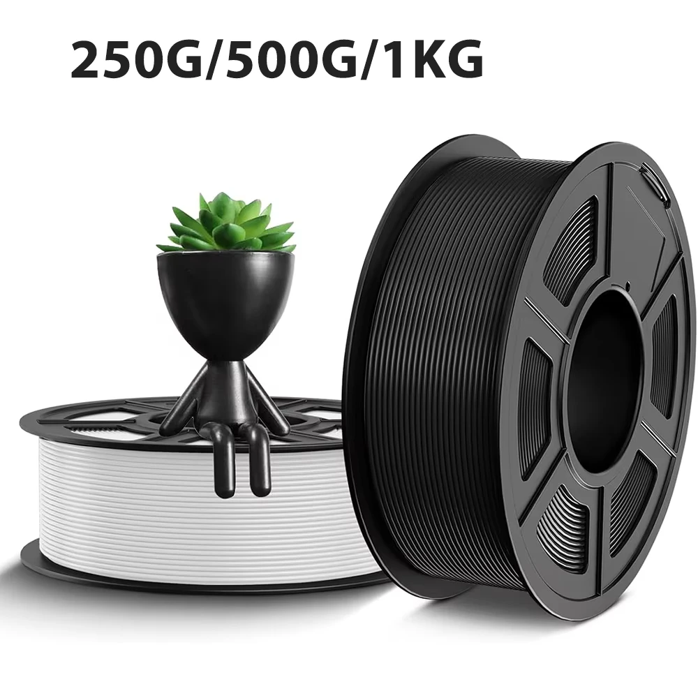 PETG Black and White 3D Printer Filament green Materials Con