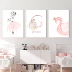 Decoration Bedroom Girl Room Wall Poster Decoration Chambre Fille Baby Room Canvas Painting Personalised Gifts for Kids Picture