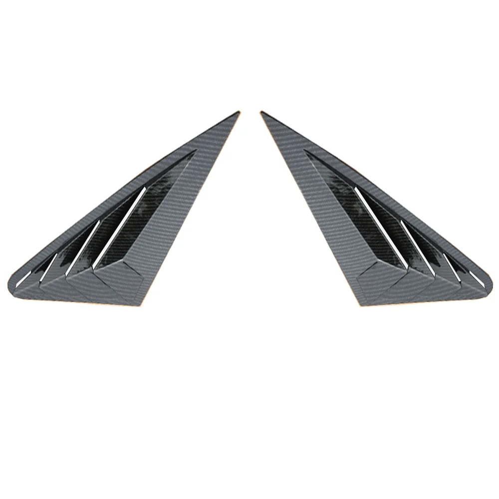 2PCS Car Rear Window Shutter Cover Trim For Audi A4 S4 B8 Sedan 2009-2016 Window Louver Side Vent Trim ABS Panel Side Vent Cover