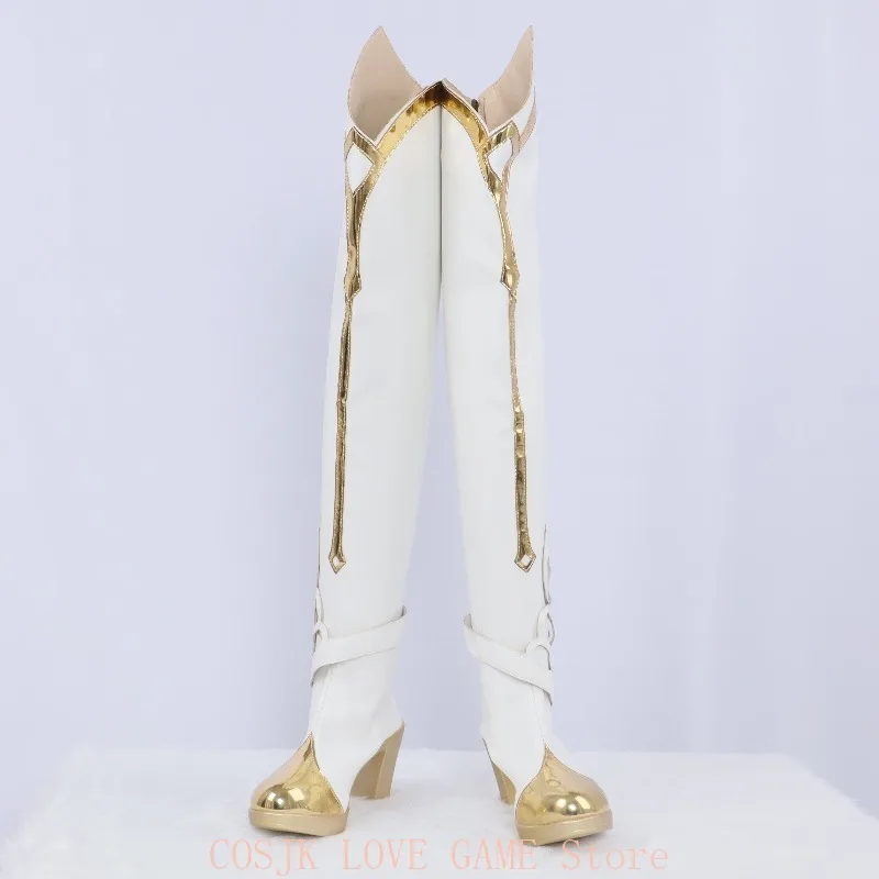 

Anime Cartoon Lumine Cosplay Genshin Impact Game New Zipper Fashion Over-the-knee Boots Halloween Party Role Play Prop Shoes