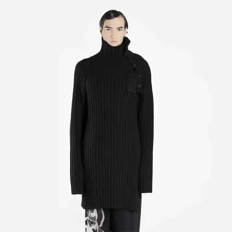 

YOJI OOAK MERINO WOOL оригинальный дизайн австралийской шерсти водолазка с открытыми плечами трикотаж