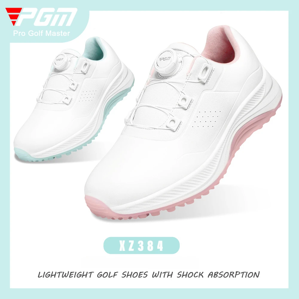 

PGM Golf summer women's shoes Waterproof non-slip knob women's sports shoes Lightweight cushioning spikeless shoes XZ384