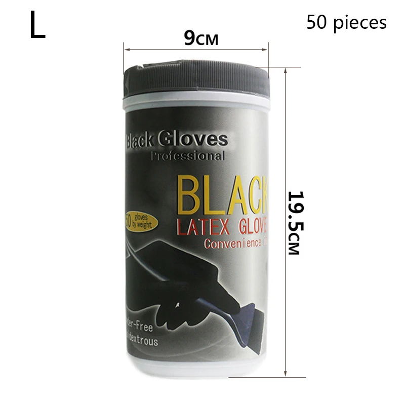 Durable Reusable Hair Colouring Rubber Gloves for Styling
