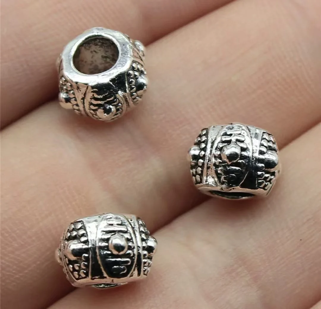 

15pcs 9x9x7mm Zinc alloy metal tibetan silver plated bead T0615 for jewelry making