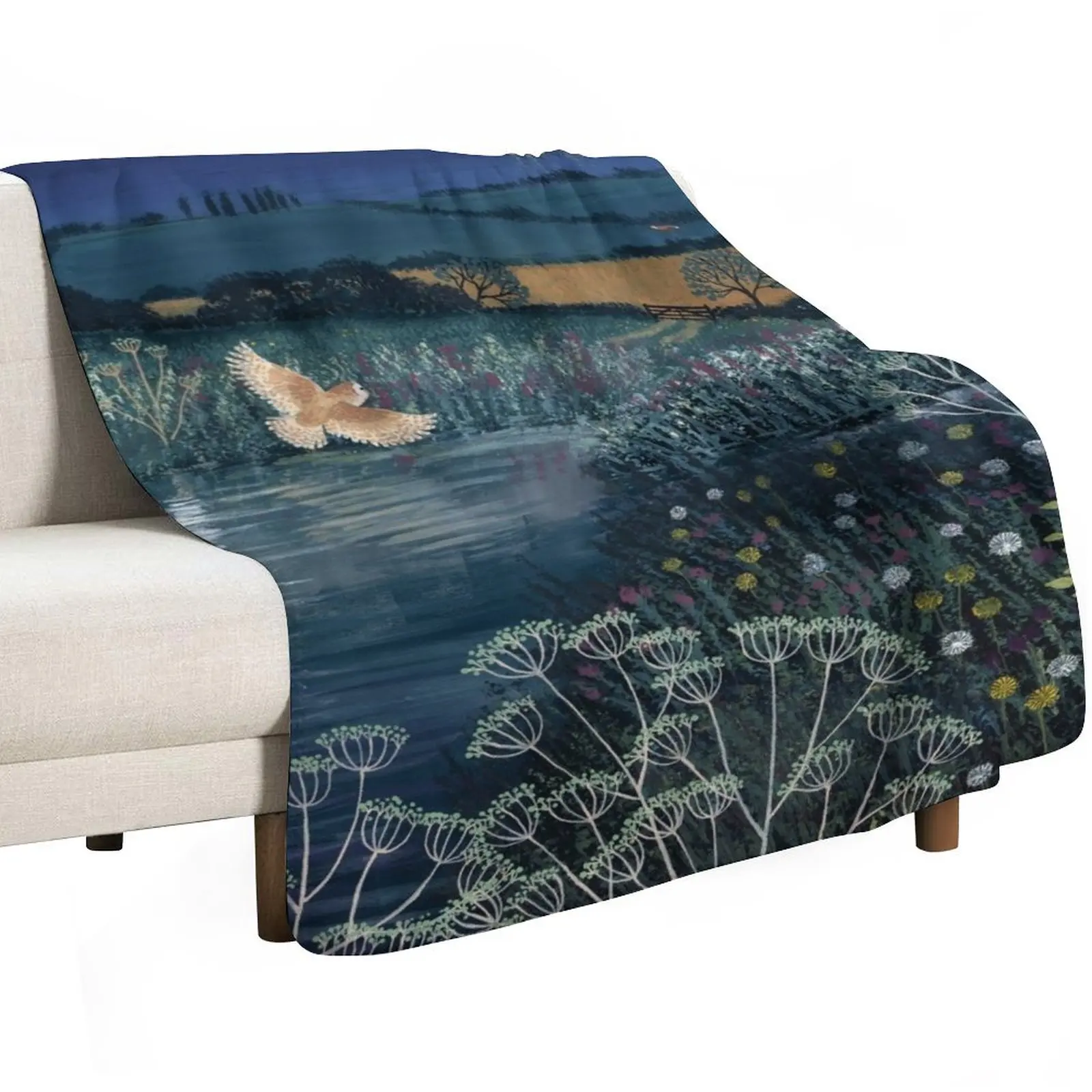 

Over Moonlit Pool Throw Blanket Large Sofa Decorative Sofas Thins Blankets