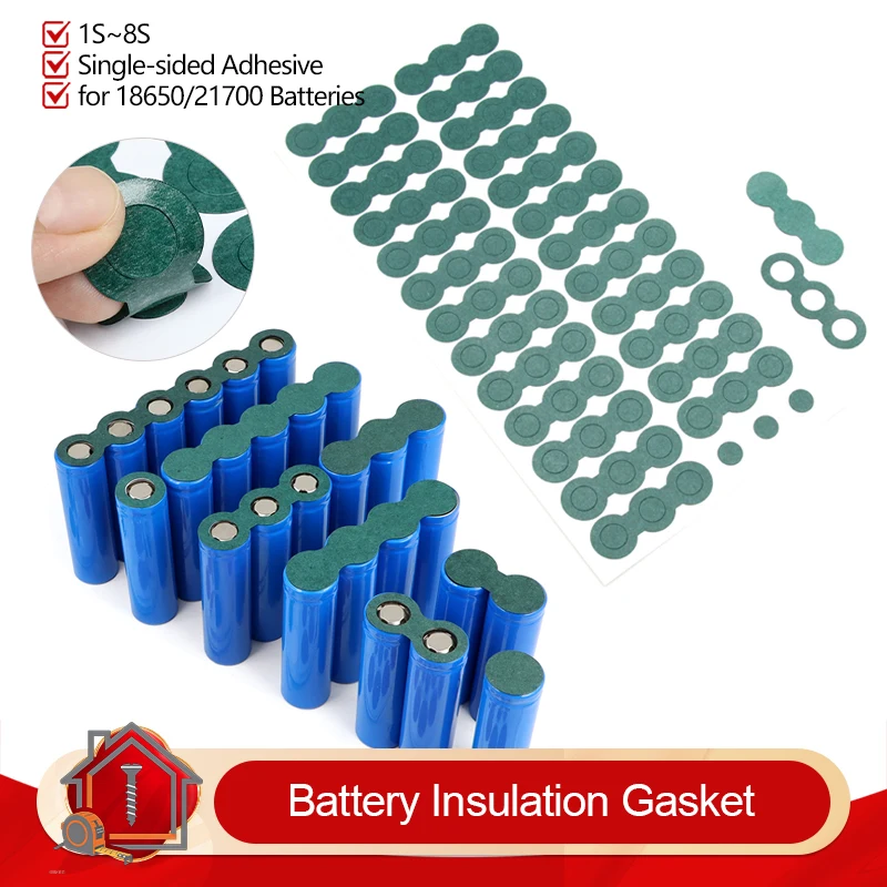 18650 21700 Li-ion Battery Insulation Gasket 1S-8S Pack Cell Electrode Insulated Pads Adhesive Glue Paper Insulation Tool