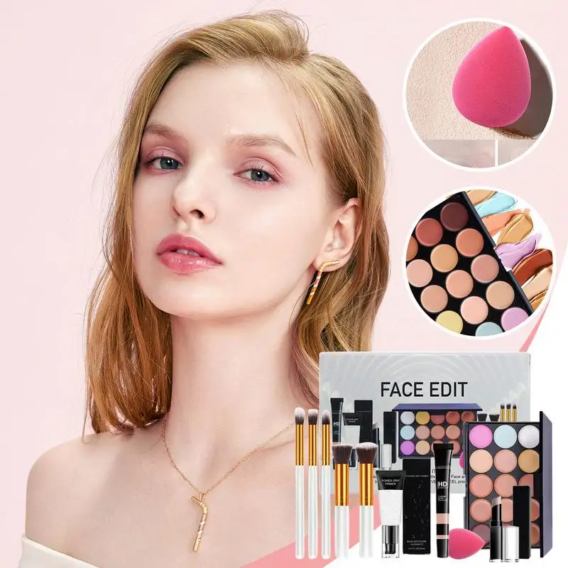 Make Up Kits Women Face Professional Makeup Kit Makeup Set Make Up Kit With Lip Gloss Eyeshadow Palette Brush For Women