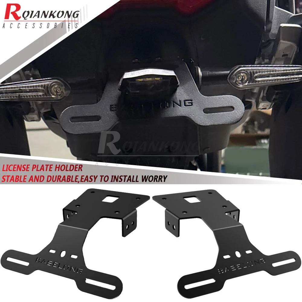 2026 2027 2028 License Plate Holder Rear Short Tail Stock Light Holder Bracket Kits For Kawasaki KLE 500 500SE KLE500 KLE500se