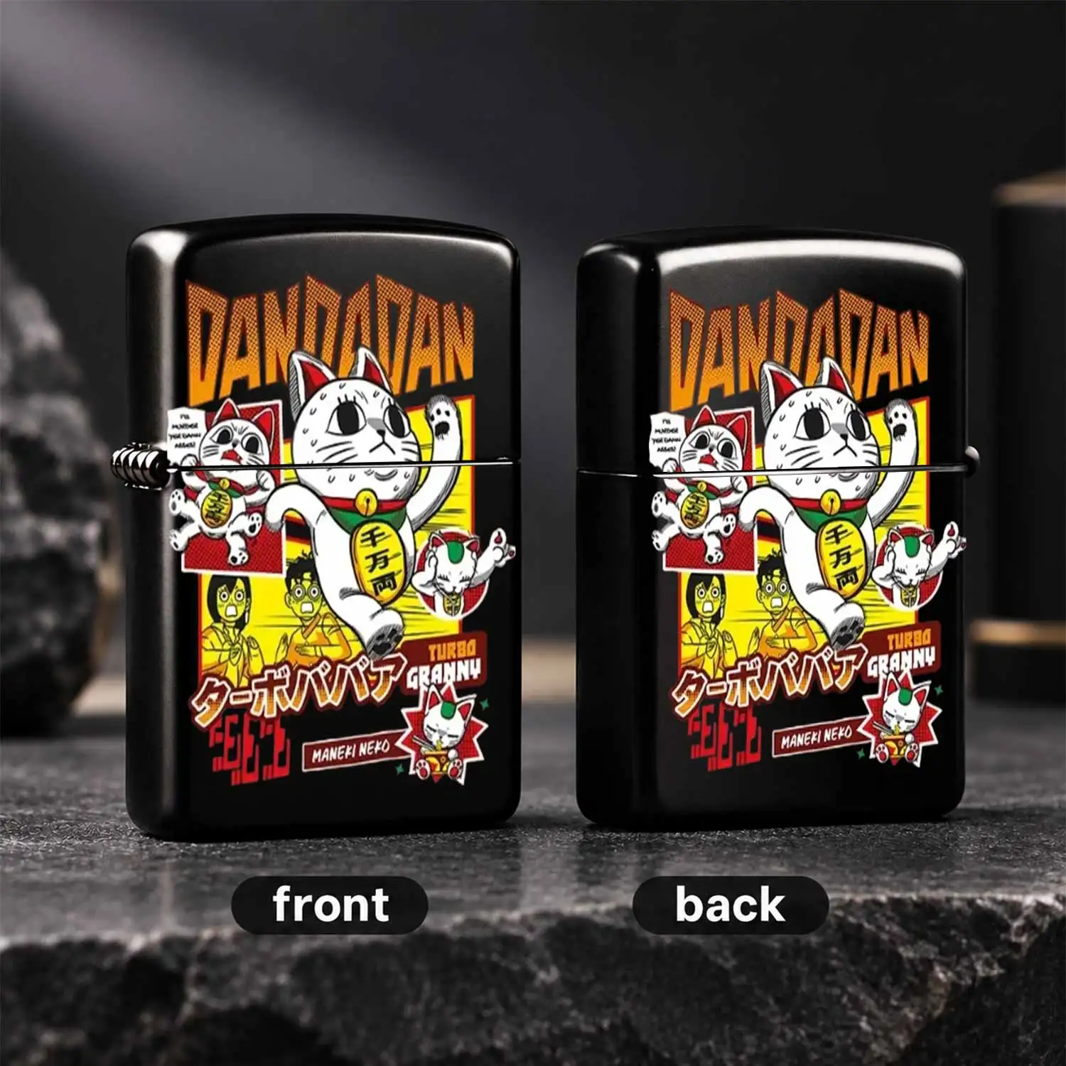Dandadan Anime Themed Maneki Neko Patterned Portable Daily Carry Item Cool Cartoon Turbobaba Surrounding Accessory Perfect For Gifting To Otaku Friends Suitable For Various Scenes Including Outdoor Gathering Commute And A Humorous And Inter