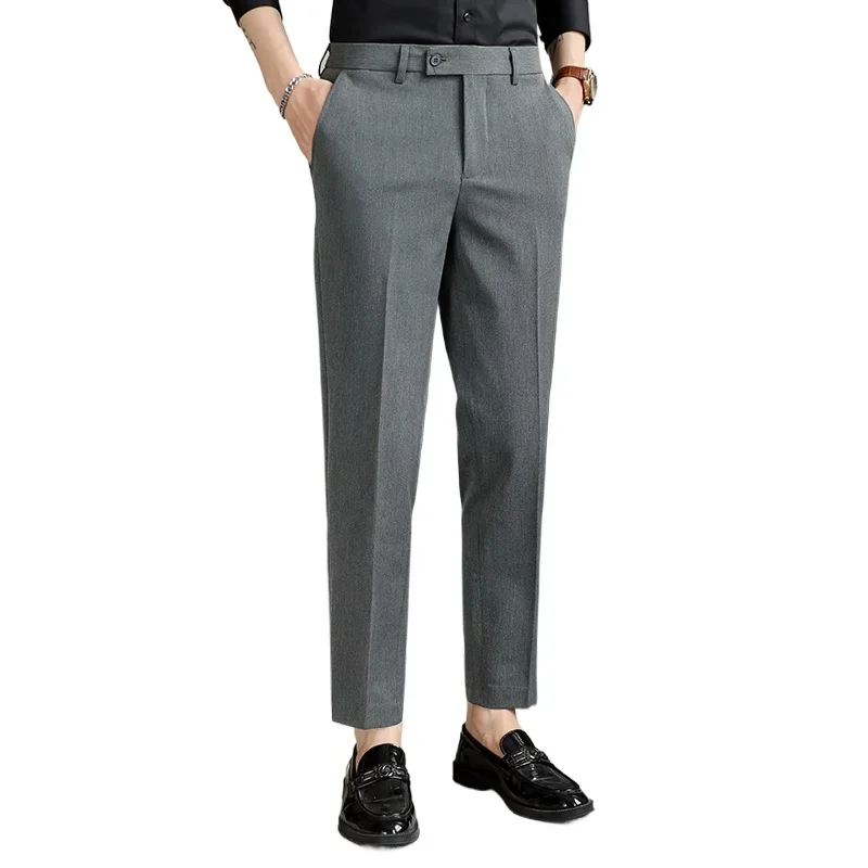 2024 New Autumnr Fashionable Versatile Small Foot  Business Casual Pants,  Gentlemanly and High-endl Pantalon Hombre /pantalones