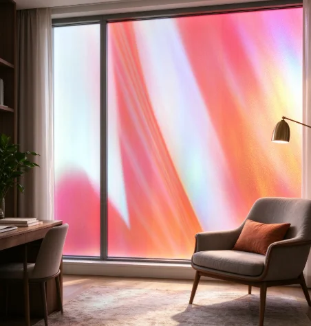 Chameleon Red PET One Way Vision Window Film Roll Privacy Glass Tint Heat Insulation Anti UV DIY Install For Home Office Car Gla