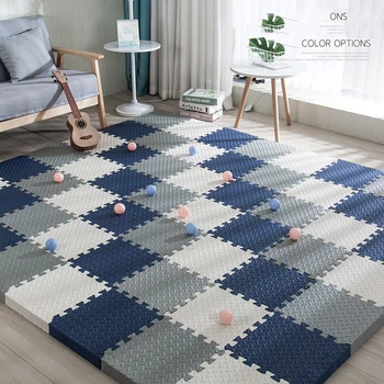 2.5CM thick 30×30 solid color baby children's room game mat carpet game activity gym mat puzzle environmental protection mat