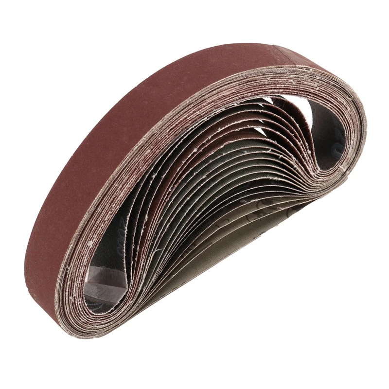 

18Pcs Alumina Abrasive Belt 533X30 Brown Corundum Annular Abrasive Belt KX167 Abrasive Belt