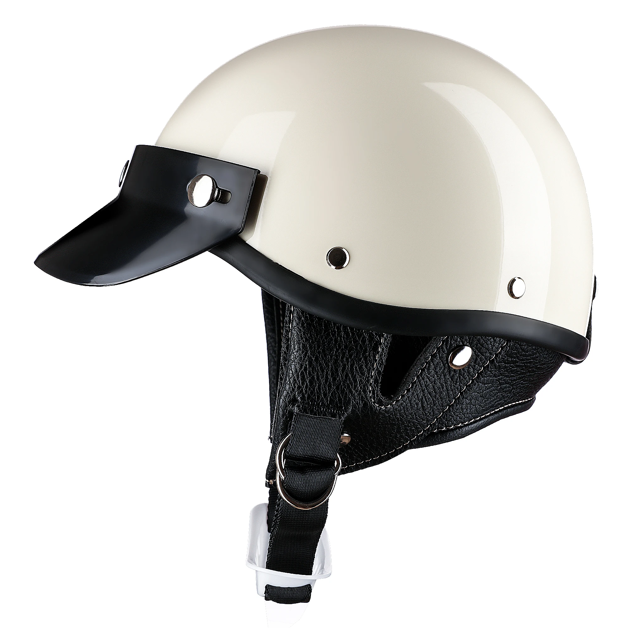 Casco moto mezzo casco retrò v - Vintage Open Face Retro Helmet recensione e prezzo