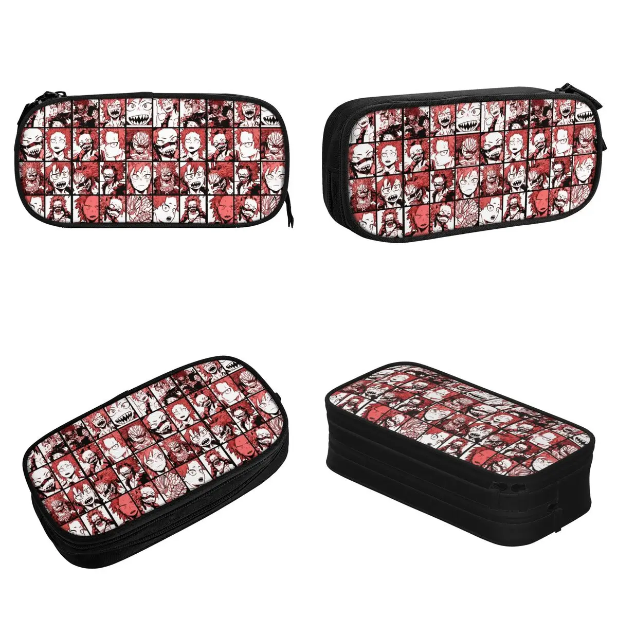 Imagem -02 - Hero Academia Large Storage Bolsa Lápis Cases Pen Holder Papelaria Presentes de Escritório Kirishima Colagem Crianças Bnha my