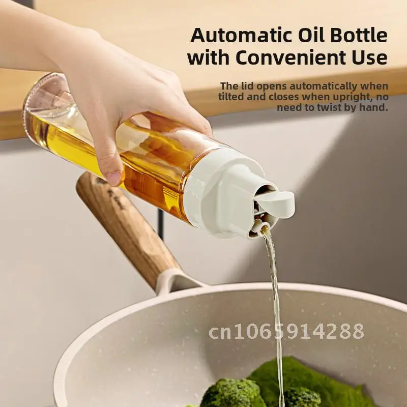 

Oil Pot Household Kitchen Soy Sauce and Vinegar Flavor suit Glass Leak-proof Flavor Wine Bottle Jar