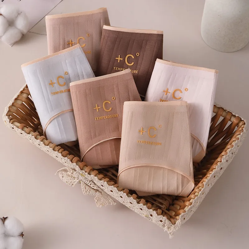 مثير عالية رصاصة المرأة سراويل الخريف ملخصات لينة مريحة منتصف الخصر الحفاظ على الحرارة الملابس الداخلية العشير