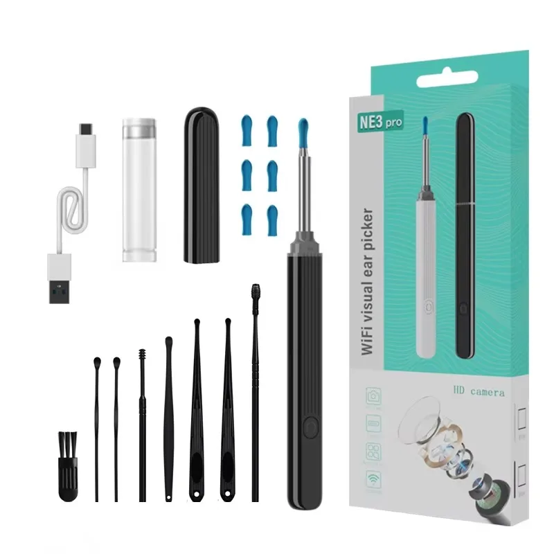 USB Rechargeable Smart Visual Ear Pick Electric Ear Cleaning & Wax Removal Tool for Adults Kids Household Use
