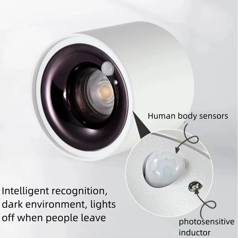 Imagem -05 - Full Spectrum Human Body Sensing Led Light Anti Glare Spotlight Luz de Indução Infravermelha Luz Frontal para Corredor