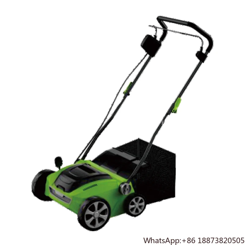 high performance Wholesale 12.5INCH Lawn Scarifier and Aerator Electric 18v cordless Dethatcher and Scarifier with 30L