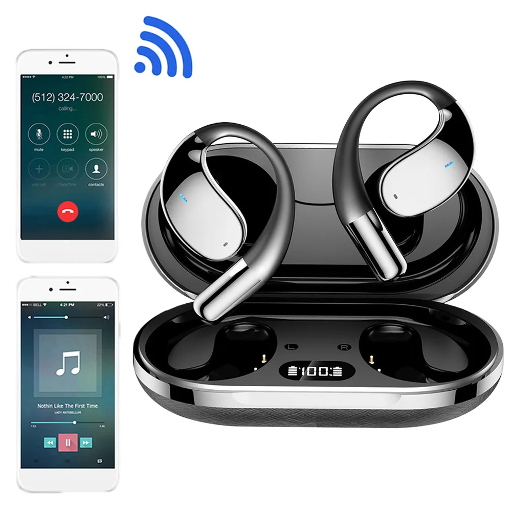 AI مترجم سماعات الأذن سديم APP مجاني بشكل دائم مكالمة فيديو ترجمة بلوتوث 5.4 HiFi لغة الصوت ترجمة سماعات الأذن