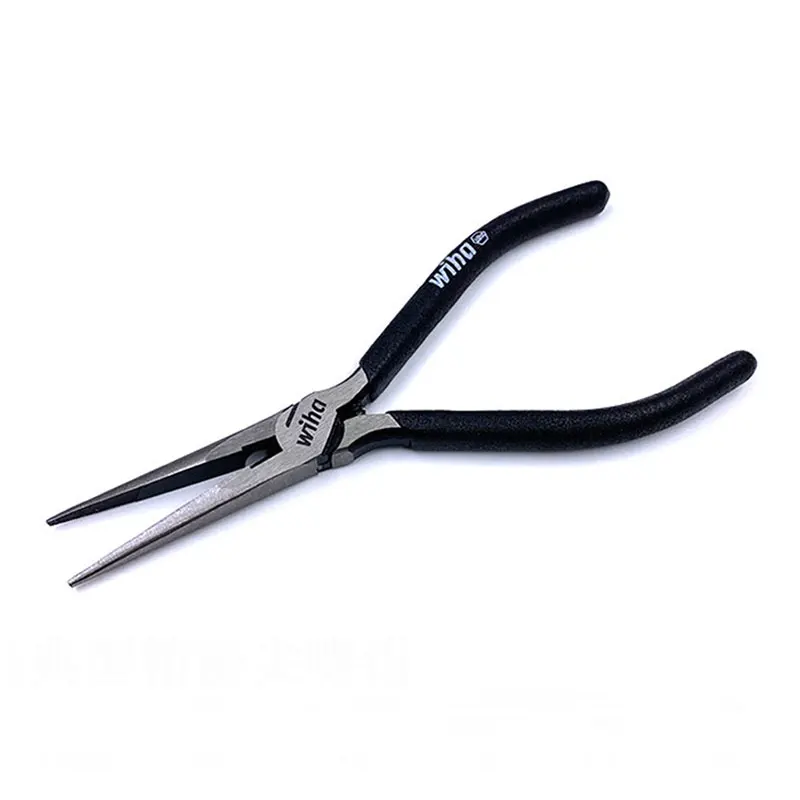 Wiha 43533 Needle Nose Pliers 160mm Length Multifunctional Electrician Plier Hand Tool for Clamping Cutting and Stripping