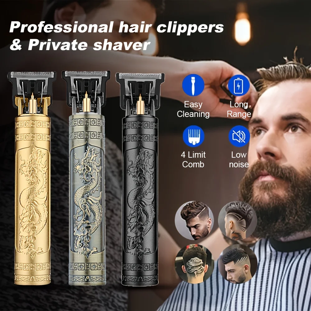 Professional Wireless Hair Clipper for Men Trimmer Set Beard Grooming Kit Precision Cutter Easy Use hair clipper limit comb view 4