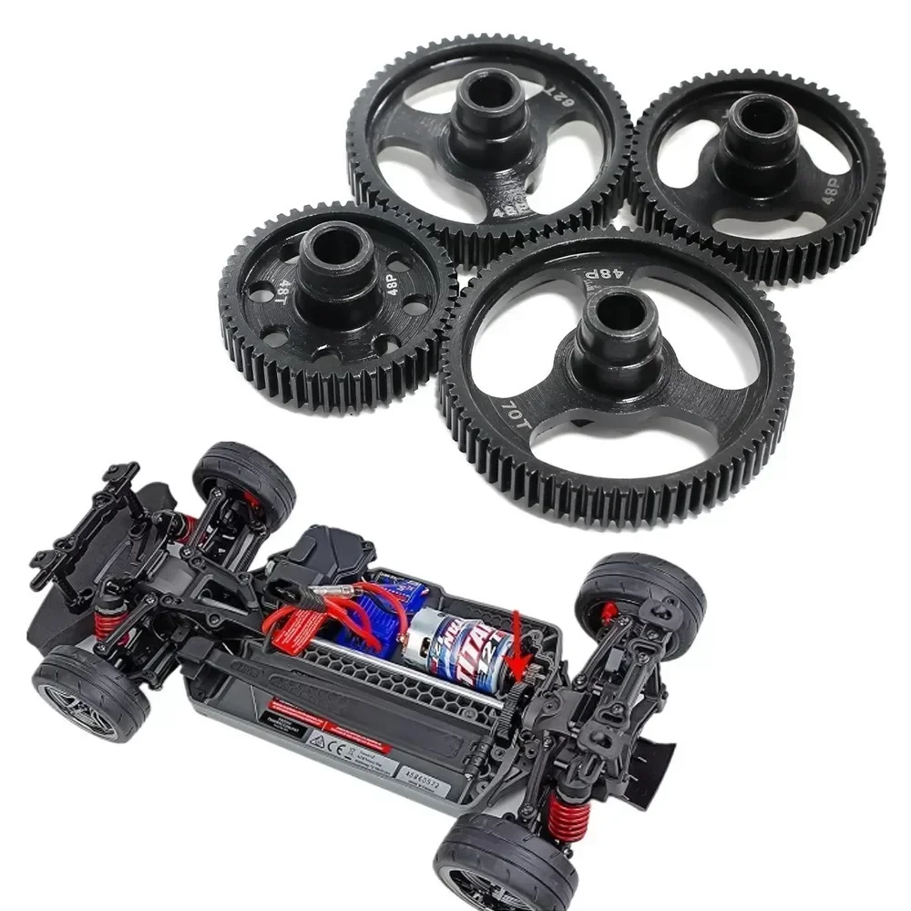 

Steel Spur Gear 48P 48T/55T/62T/70T Transmission Gears for 1/10 Ford Bronco GT4-TEC 2.0 Upgrade Parts