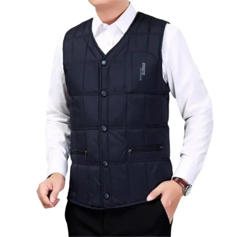 Doudoune Homme White Duck Down Jacket Vest Men Winter Coat Men Warm Sleeveless V-neck Down Lightweight Waistcoat Male Down Vest