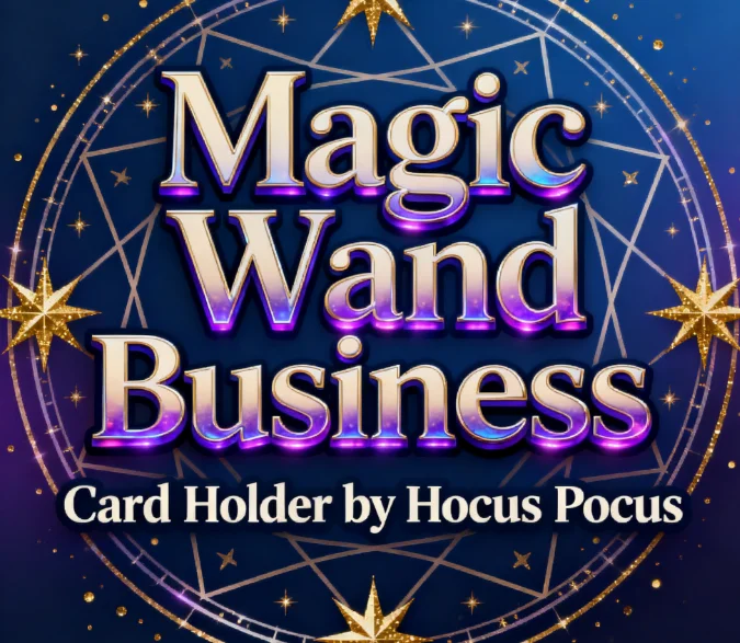 

Держатель для визитных карточек Magic Wand от Hocus Pocus Close-Up Magic Trick Иллюзионный реквизит для профессиональных фокусов и исполнителей