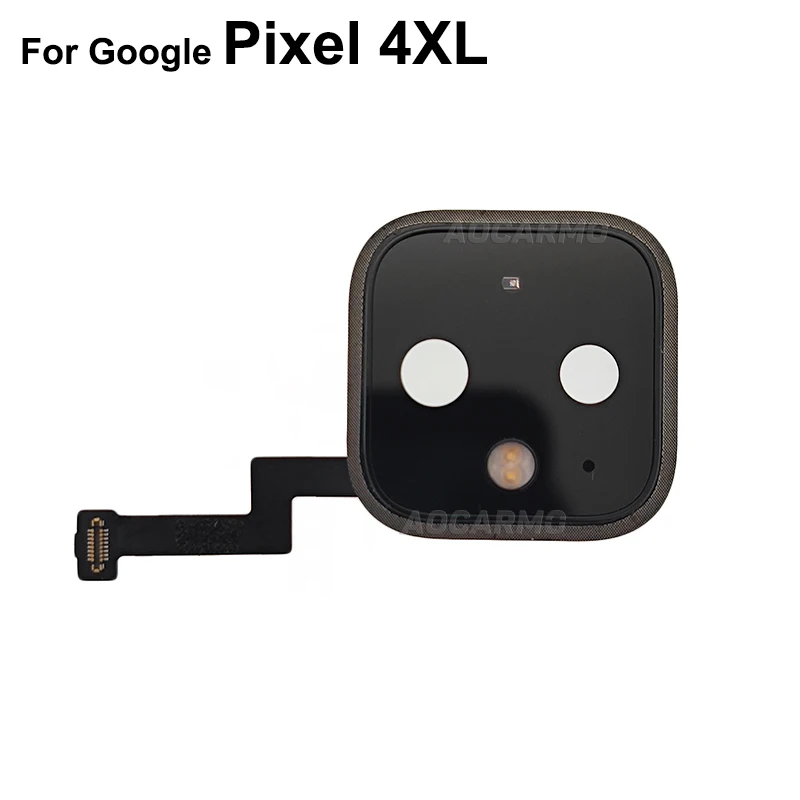 Aocarmo per Google Pixel 4 XL 4XL obiettivo fotocamera posteriore posteriore con cornice di prossimità luce Flash ambientale nastro Flex Cable parte di riparazione