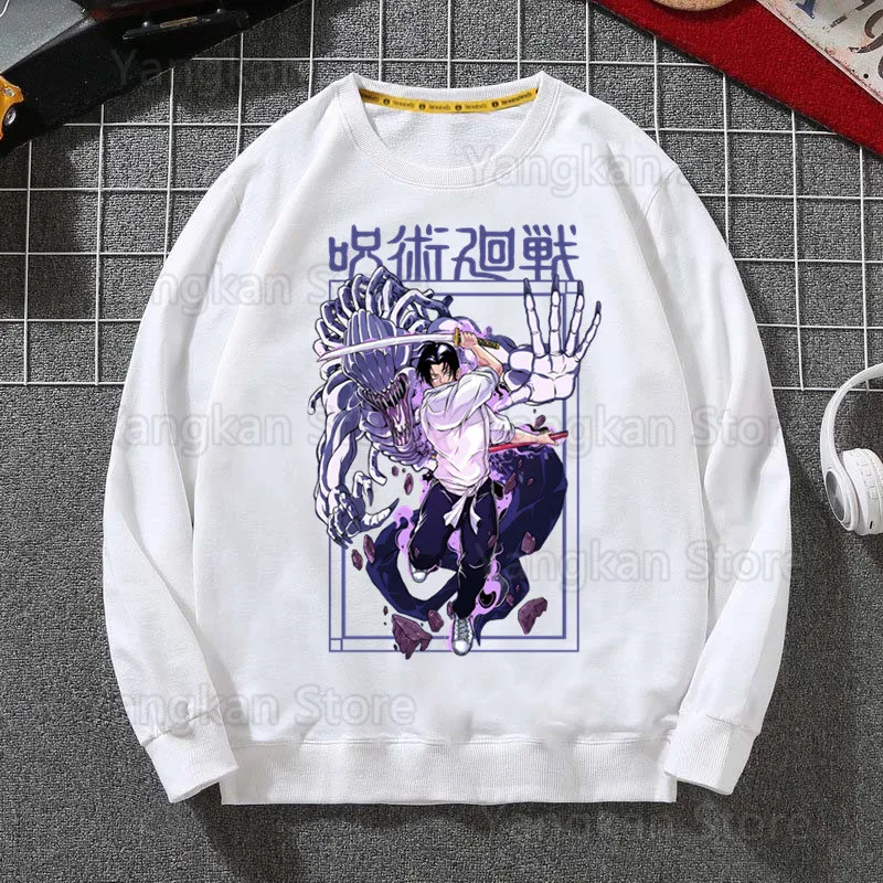 Anime Yuta Okkotsu Men Hip Hop Sweatshirt Hoodie Streetwear Harajuku Pullover Hoodie Winter Autumn Hoodie