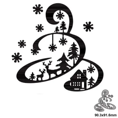 Snowflake Deer Metal Cutting Dies Stencils For DIY Scrapbooking Decorative Embossing Handcraft Template