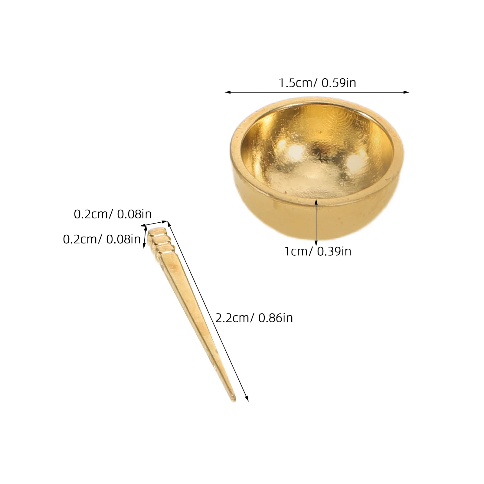 4 مجموعة دمية أدوات المطبخ المصغرة واقعية المعادن أطباق صغيرة عيدان المطبخ الصغيرة اكسسوارات الديكور لتناول الطعام 1:12 #4