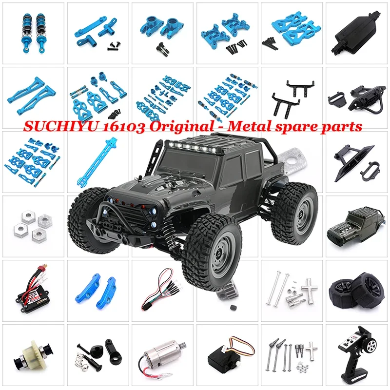 Amortiguador De Metal Para SCY 16101, 16102, 16103, 16201 1/16, Piezas Mejoradas Coche RC, Accesorios Speed Control Rc Tire 1/10