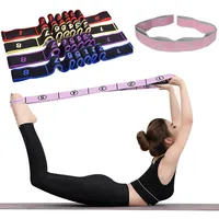 Yoga Pull Strap Belt Polyester Latex Elastic Latin Dance Stretching Band Loop Yoga Pilates GYM Fitness Exercise Resistance Bands