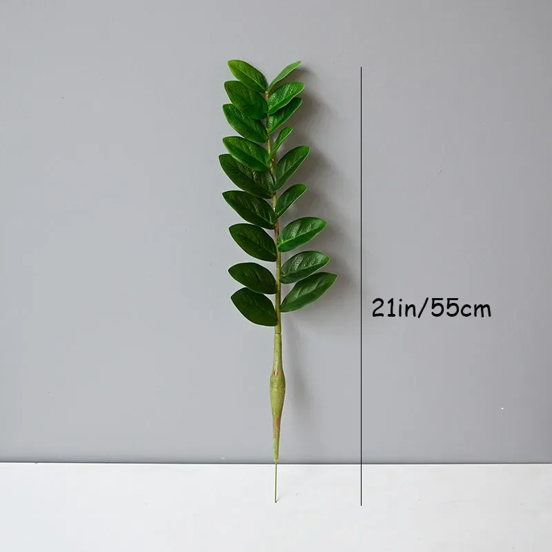 51in Gefälschte Pflanzen Große Künstliche Ficus Pflanzen Zweige Kunststoff Gefälschte Leafs Grün Banyan Baum Für Haus Schlafzimmer Garten Shop Decor – Detail 14