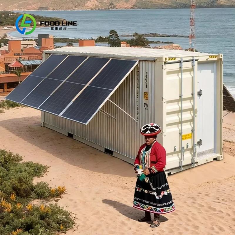 Customized High Performance Solar Powered Walk in Freezer Containerized Mobile Cold Storage Room for All Kinds Food Storage