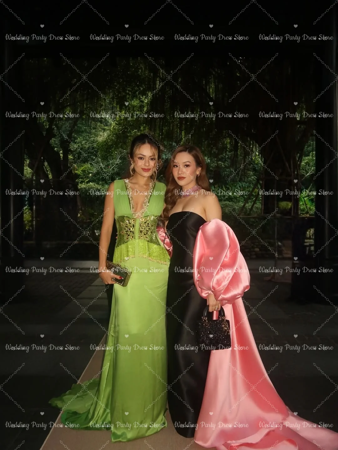 ZanBan Modern 2026 Mermaid Elegant Off Shoulder Pink Shawl Prom Gown Women Evening Dress customized Special Occasion Dresses view 4