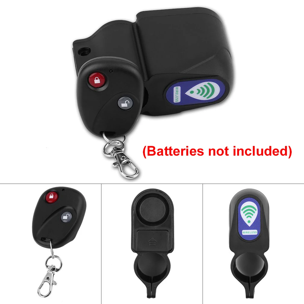 Bike Alarm Lock Remote Cnotrol Antitheft Bicycle Bike Alarm Alerter Super Loud Rainproof Burglar Alarm Bicycle Lock Accessories